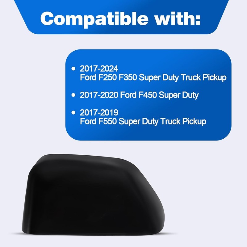 Paintable Tow Mirror Cover Cap Fits for 2017-2024 F250 F350 F450 F550 Right gallery