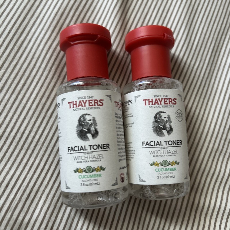 2 – THAYERS Alcohol-Free Witch Hazel Facial Toner with Aloe Vera Cucumber 3oz Ea