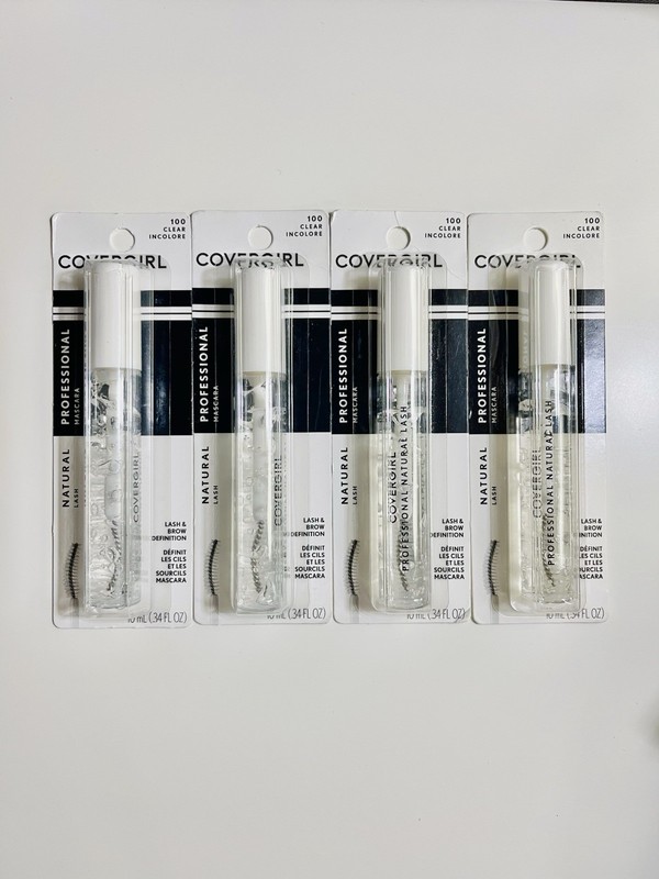 2x Covergirl Natural Lash Brow Professional Mascara Shade #100 Clear New Sealed