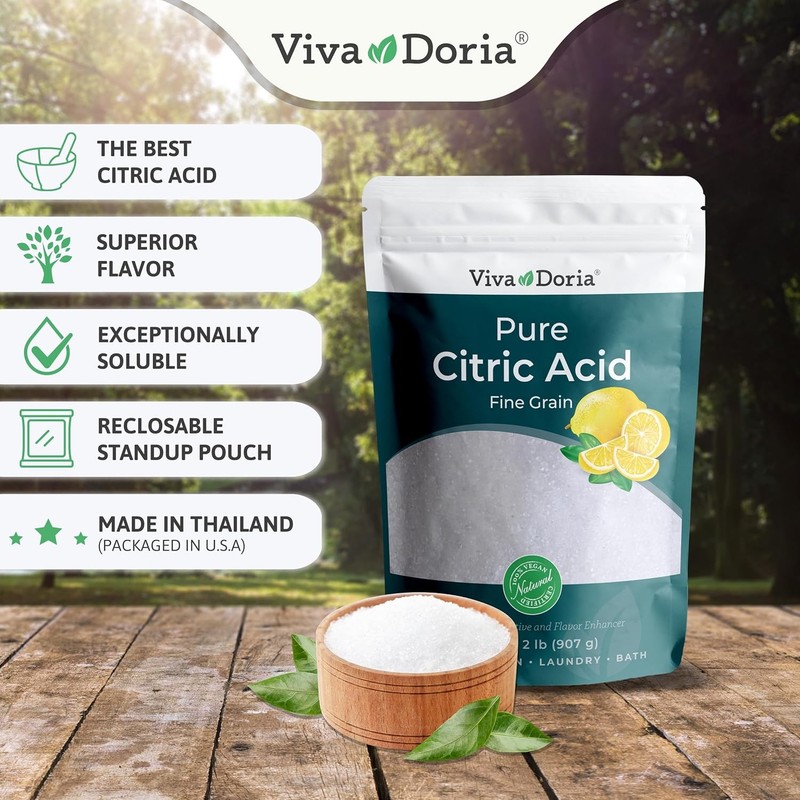 100% Pure Citric Acid Food Grade Fine Grain 2 lb gallery