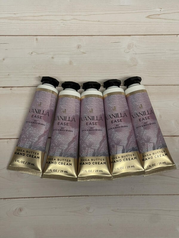 Bath & Body Works Vanilla Ease Shea Butter Hand Cream 1oz x5