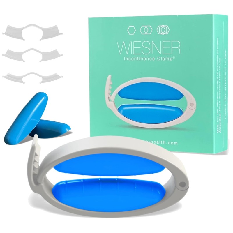 Wiesner Male Incontinence Clamp – 3 Adjustable Sizes for Ultimate Comfort