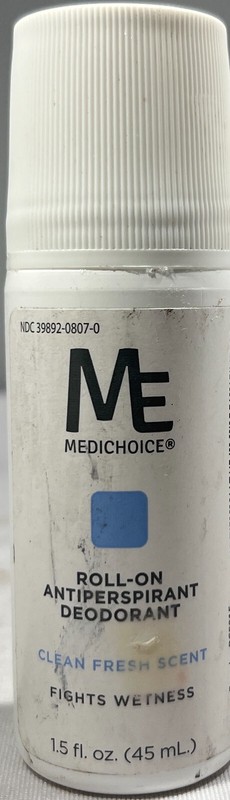 (AS IS) ME MediChoice Roll-On Antiperspirant Deodorant, Clean Fresh – EXP: 6/26