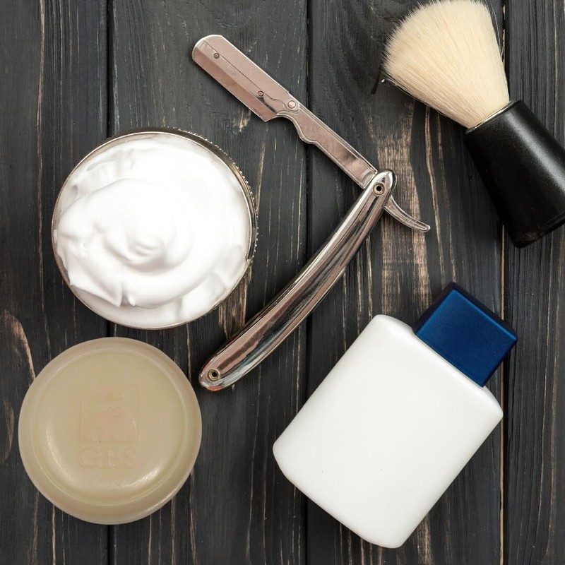 G.B.S Men's Sandalwood Shaving Soap for sensitive skin Shea Butter Glycerin 3oz gallery