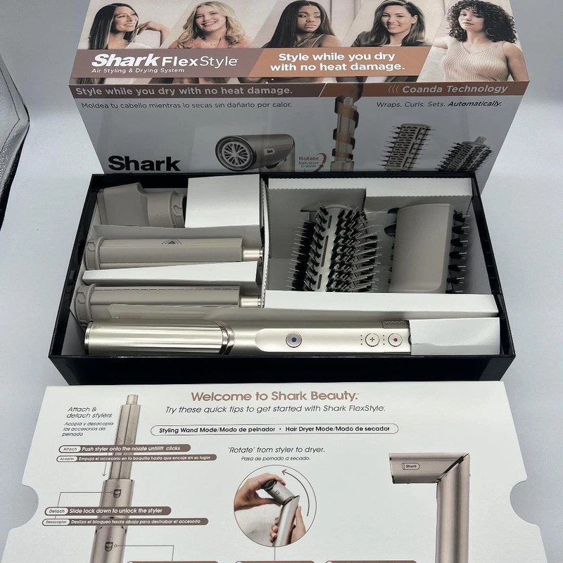 New Shark Flex Style 1300W Air Styling & Drying System – Stone (HD430)