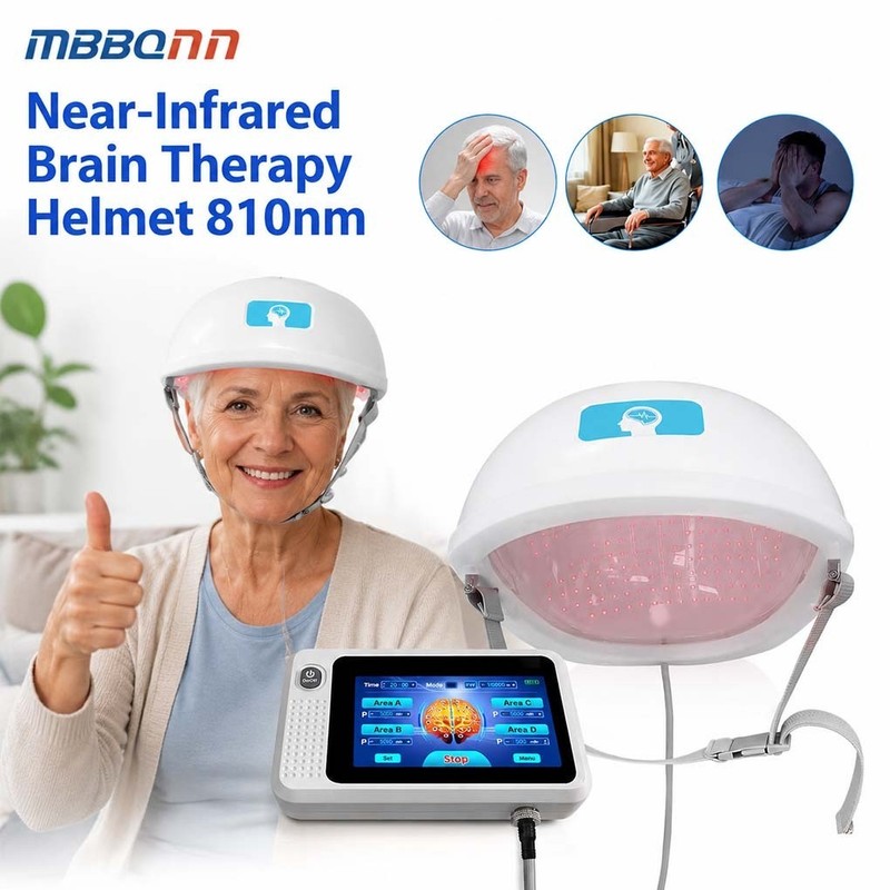 Near-Infrared Brain Therapy Helmet 810nm for Stroke Recovery Chronic Migraine
