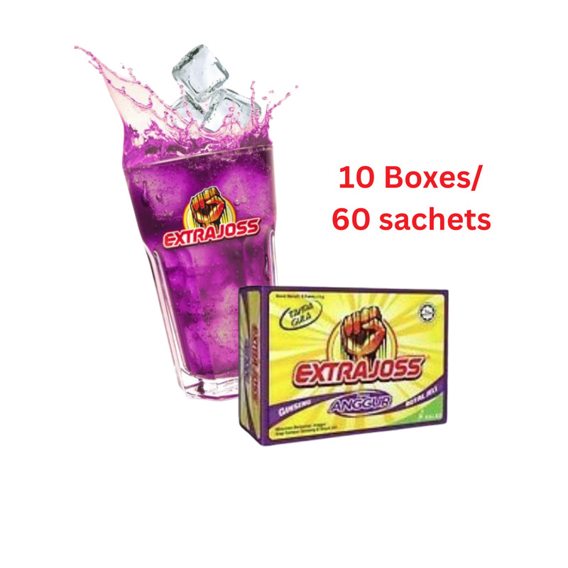 (10box / 60Sachets) Energy Drink Extra Joss Grape With Ginseng and Royal Jelly gallery