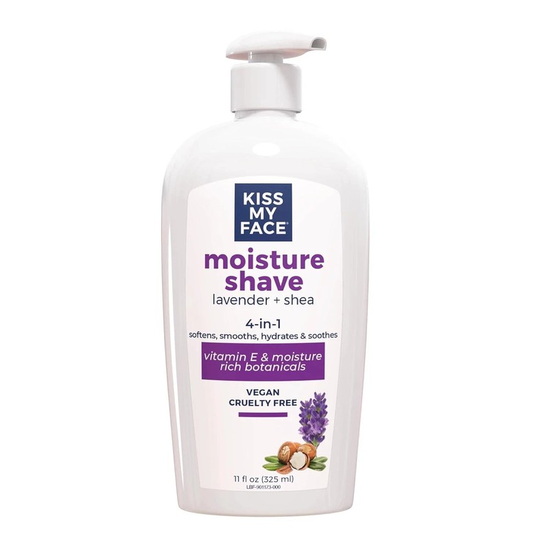 Kiss My Face Moisture Shave, Lavender & Shea 11 11 Fl Oz (Pack of 1), Purple