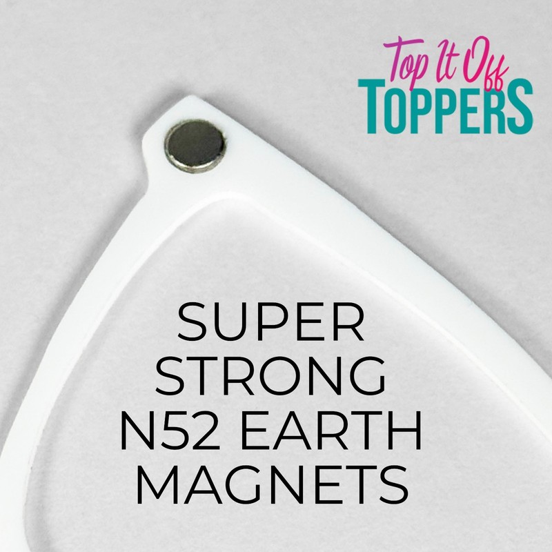 Textured Metallic Color Changing Eyewear Toppers: Magnetic Acrylic Frames gallery