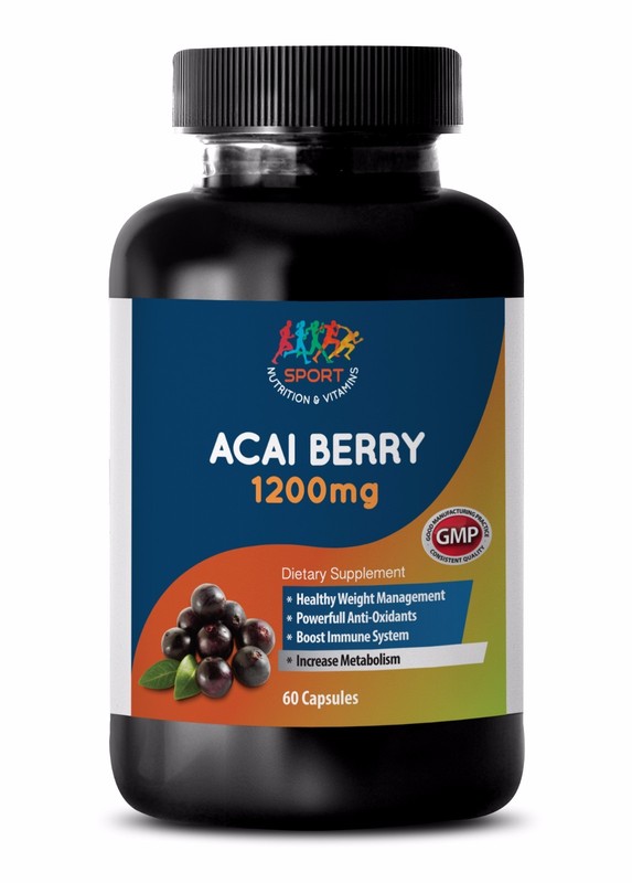Acai 1200 – ACAI BERRY 1200MG – Cardiovascular Enhancement – Heart Detox – 1Bot