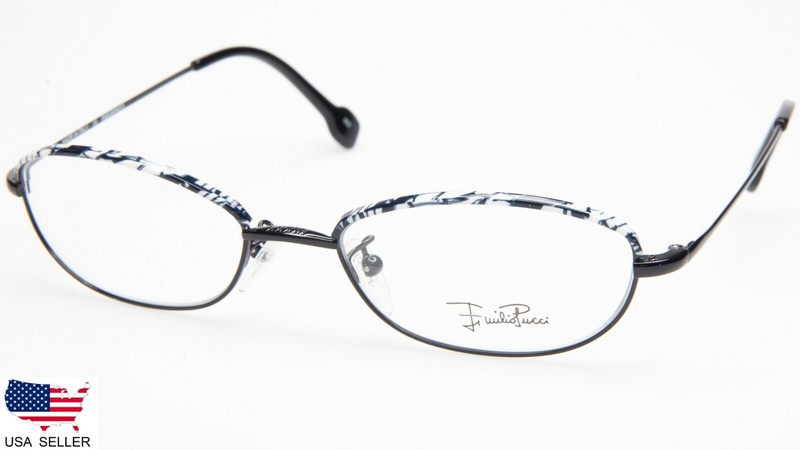 NEW EMILIO PUCCI EP 2134 019 ONYX EYEGLASSES GLASSES FRAME 51-17-135 B29mm Italy