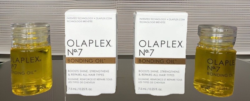 2x Olaplex No 7 Bonding Oil Boosts Shine Strengthens Repairs .25oz 7.5ML TRAVEL