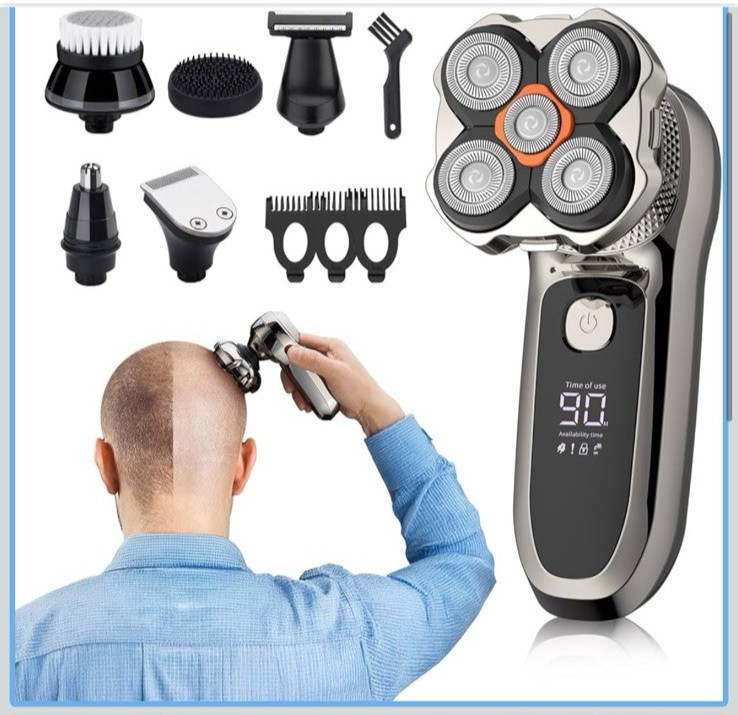 Bald Head Electric Razor for Men VoltPanther Head Shaver Magnetic Head New