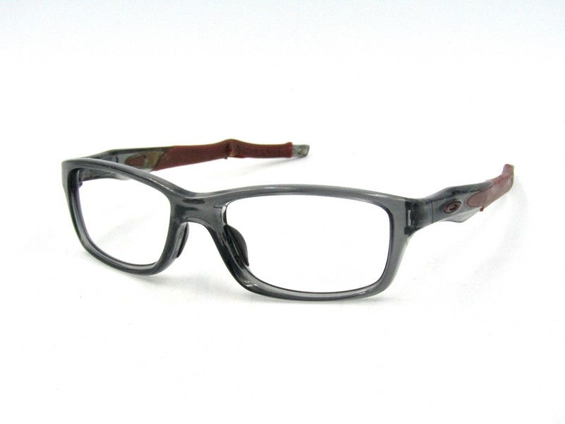 Oakley CROSSLINK OX8030-0655 Eyeglasses Frame, Grey / Burgundy, 55-18-140 #535