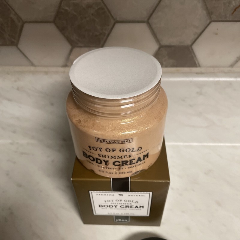 Beekman 1802 Goat Milk POT OF GOLD Shimmer Whipped Body Cream 8 Oz. gallery