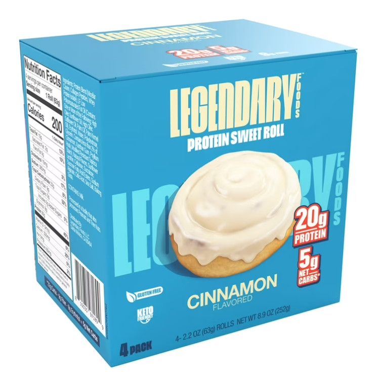 (2 PACK) Legendary Foods Protein Sweet Roll - Cinnamon 4 Pk gallery