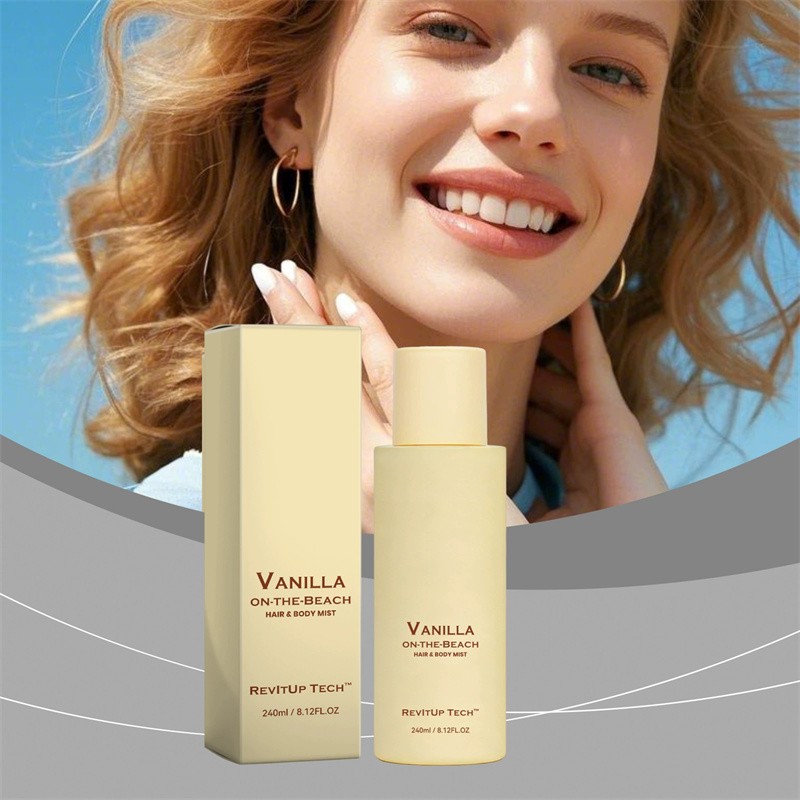 Vanilla On The Beach Hair And Body Mist, Warm Vanilla Coconut Fragrance Spray US