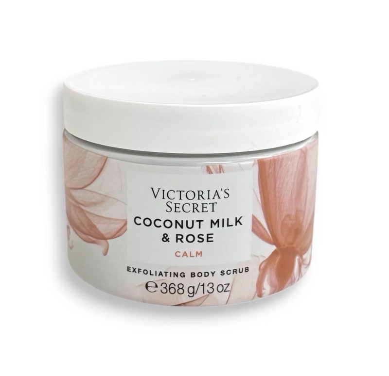 Victoria’s Secret Coconut Milk & Rose Calm Exfoliating Body Scrub 13 oz Sealed