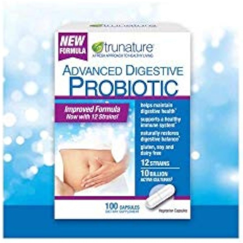 TruNature Digestive Probiotic Capsules, 100 Count