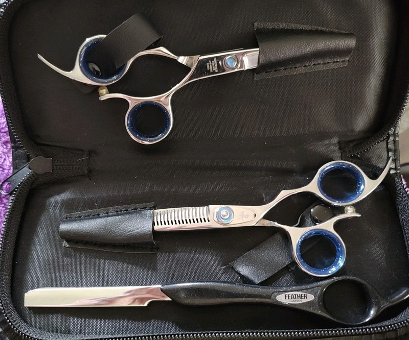 5.5″ SHINZU SHEARS SET By SHARK FIN PROFESSIONAL HAIR COSMETOLOGY SCISSORS