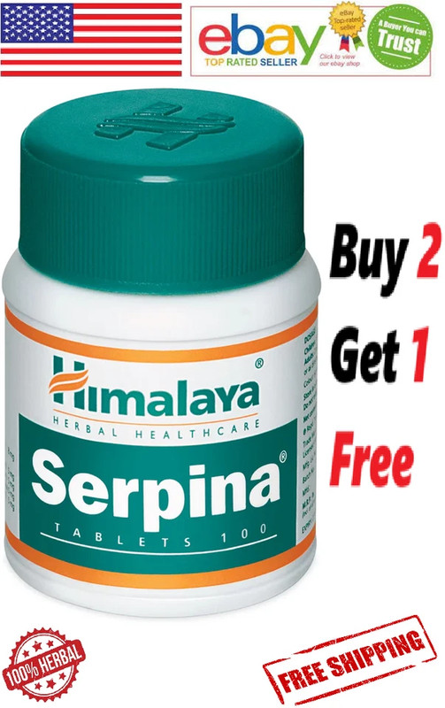 Himalaya SERPINA Ayurvedic With Long Expiry – 100 Tablets