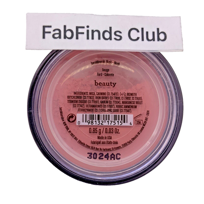 BareMinerals Loose Mineral Powder Blush in Beauty 0.03oz/0.85g Sealed