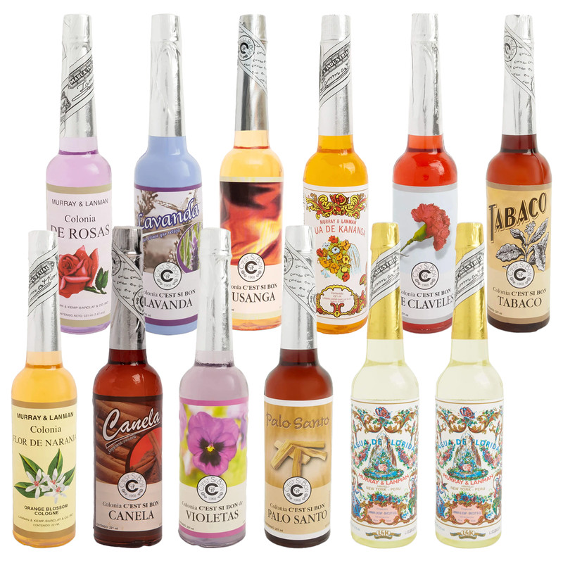 L&K Murray & Lanman Florida Water Peru Cologne – Mixed 12 Bottles Set