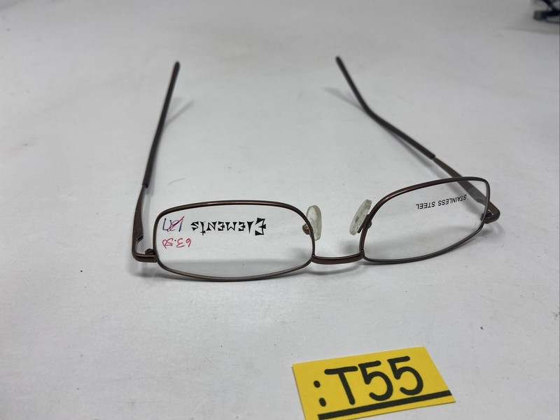 ELEMENTS #7 BROWN 51/18-140 FLEX HINGE EYEGLASSES FRAME :T55 gallery