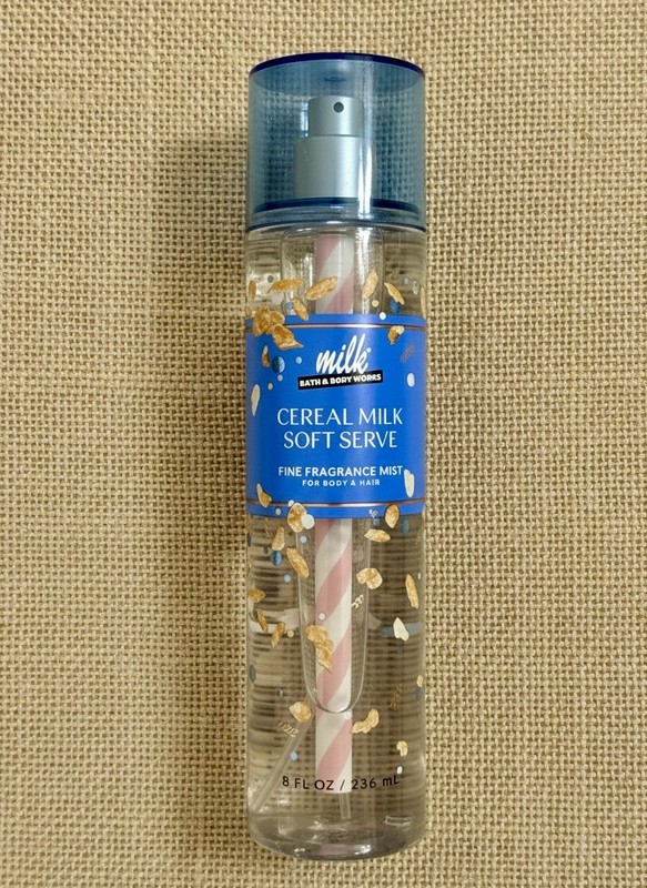 Bath & Body Works CEREAL MILK SOFT SERVE Fine Fragrance Body Mist Spray 8 oz New