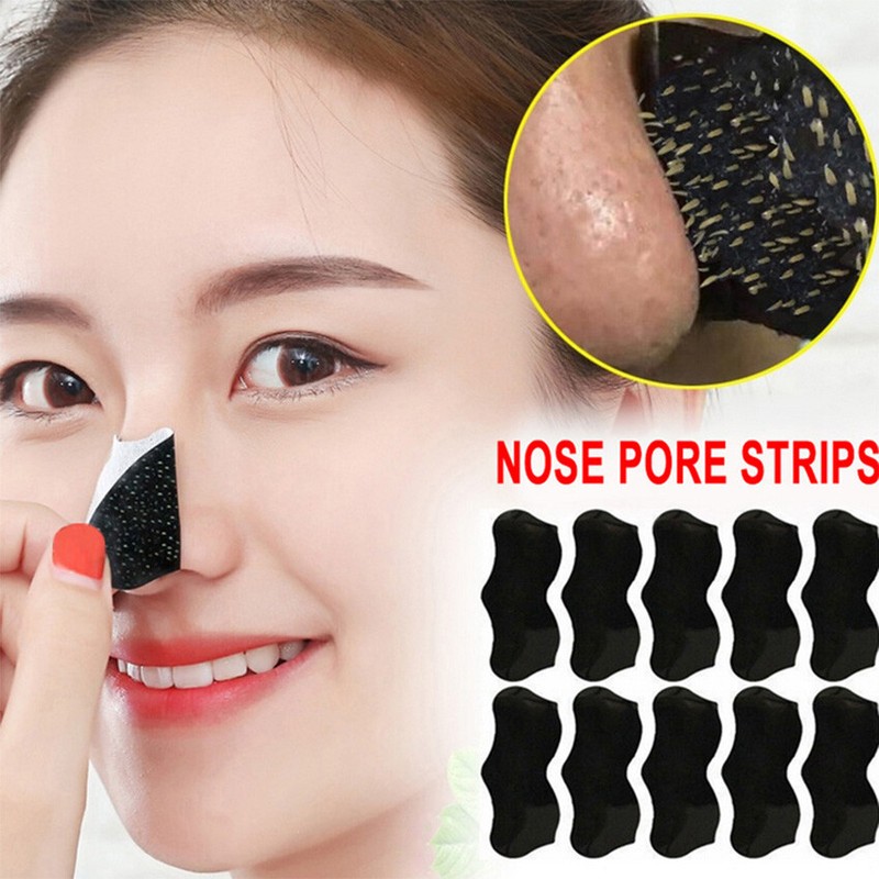10/100pcs Remover Nose Blackhead Mask Sticker Cleansing Peel Off Acne Pore Strip gallery