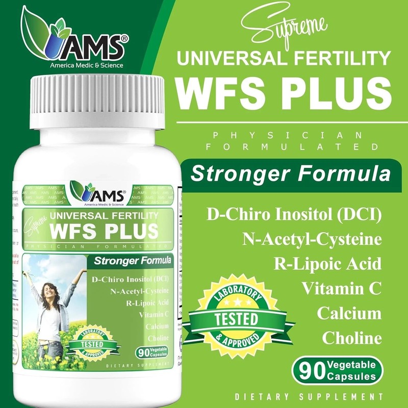 America Medic Science WFS Plus Fertility Supplements for Women 90 Capsules S... gallery