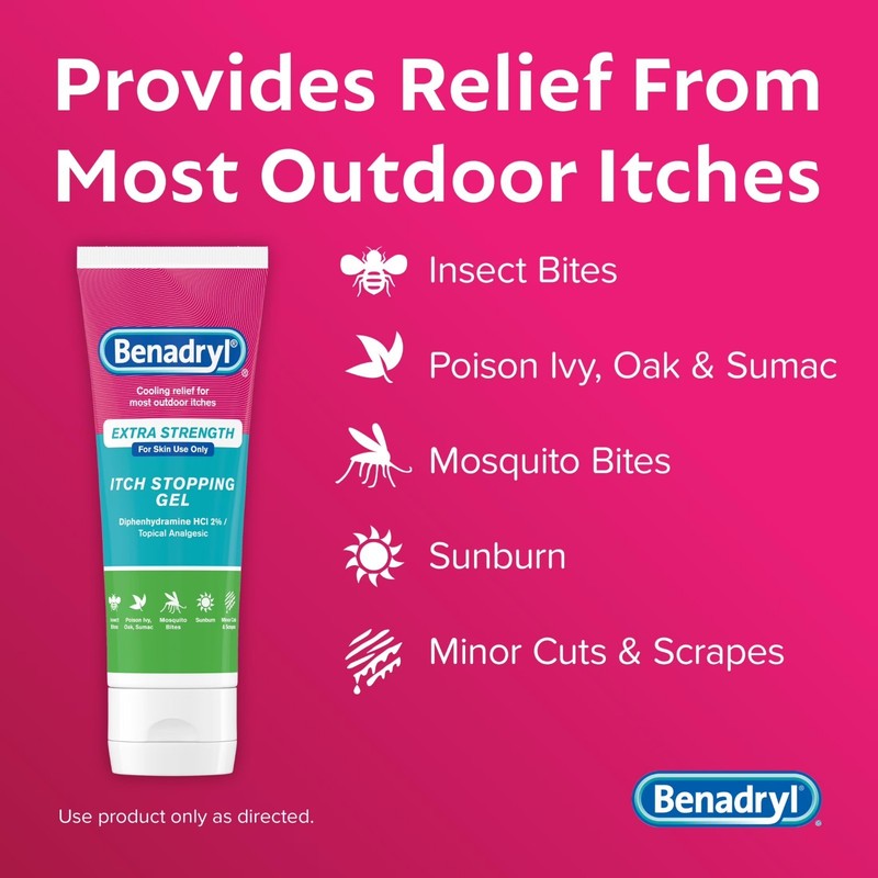 Benadryl Extra Strength Cooling Relief Anti-Itch Gel Topical Analgesic 3.5 fl.oz gallery
