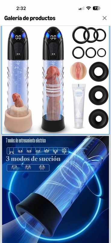 Bomba de pene eléctrica recargable por USB, resistente al agua IPX7, entrenador