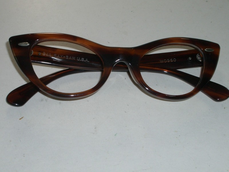 BAUSCH & LOMB RAY BAN TORTOISE LISBON CATS EYE EYEGLASS/SUNGLASSES FRAMES ONLY gallery