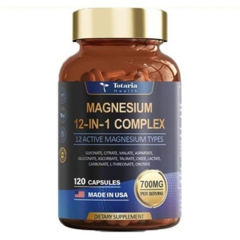 Totaria Magnesium 700mg.12-in-1 Complex for Muscle & Relaxation