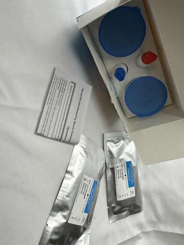 URIT Male Fertility Home Test Kit, Shows Sperm Counts Normal or Low for Men.