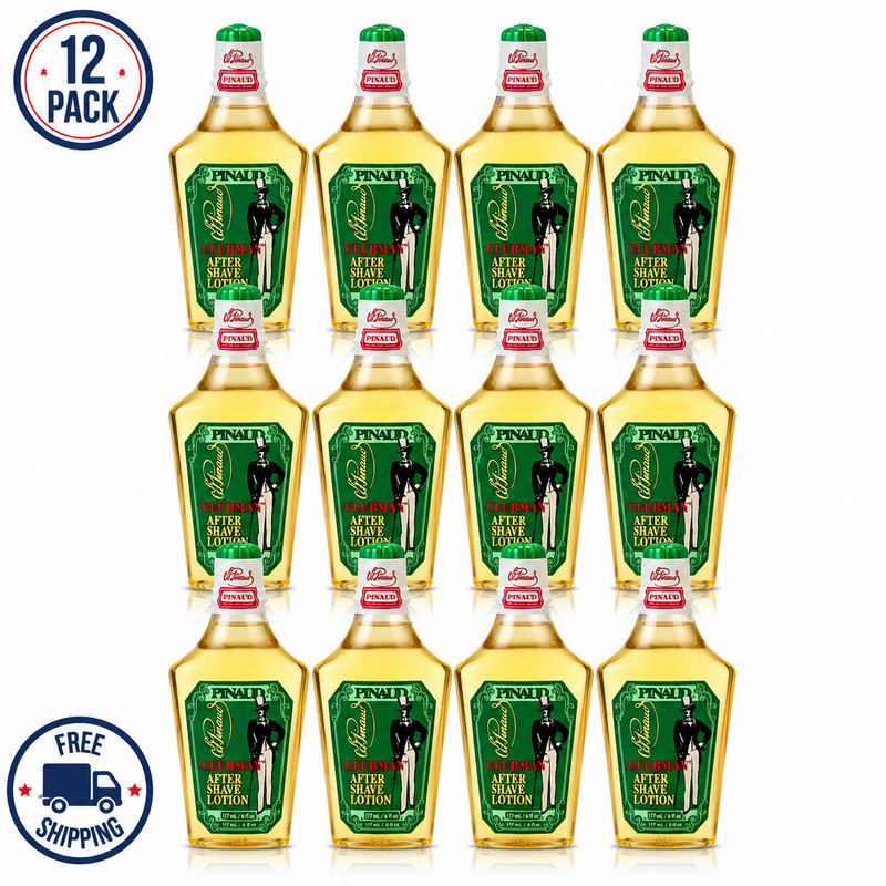 12 Pack Clubman Pinaud After Shave Lotion 6 Oz Classic Barbershop Scent