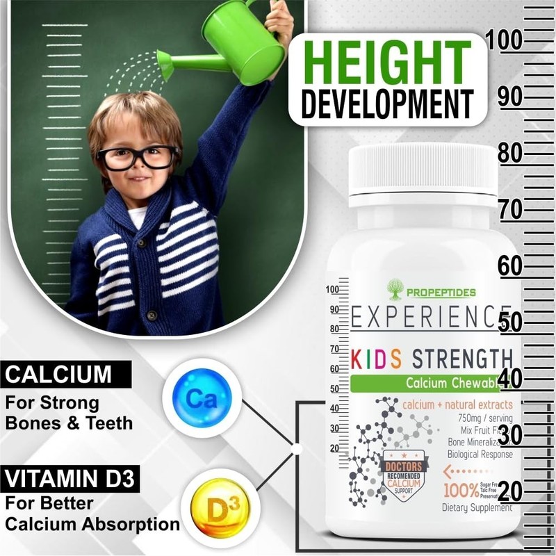 5 Pack Pro.peptides Kids Calcium D3 C Magnesium Zinc 60 Tabs gallery