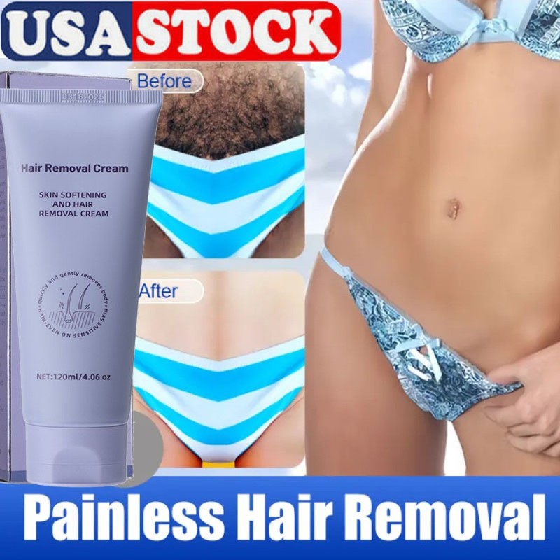 Hair Removal Cream For Intimate/Private Area Painless Depilatory Cream Smooth US