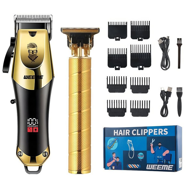 2/3/4in1 Electric Hair Clipper Set Men Rechargeable Cordless Trimmer Shaver Tool