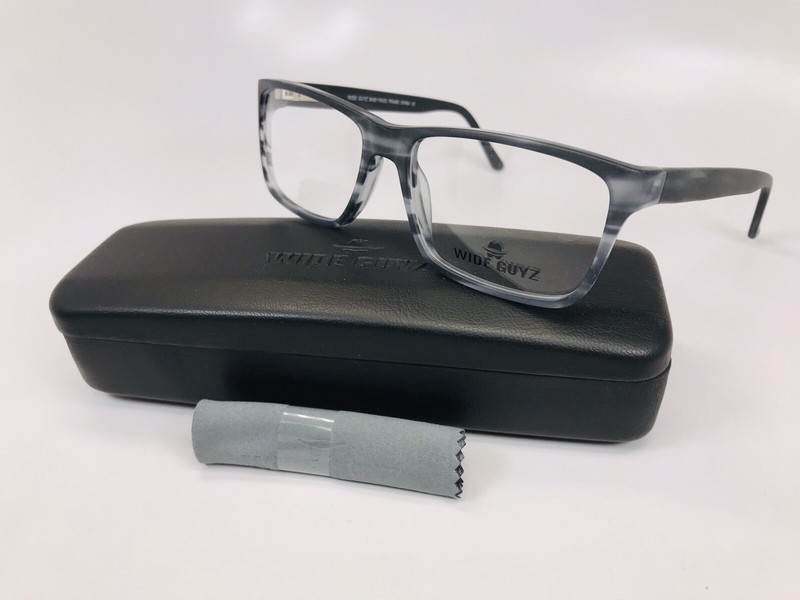 New Wide Guyz Matte Grey BABY FACE Eyeglasses 57mm for The Stylish Large Man