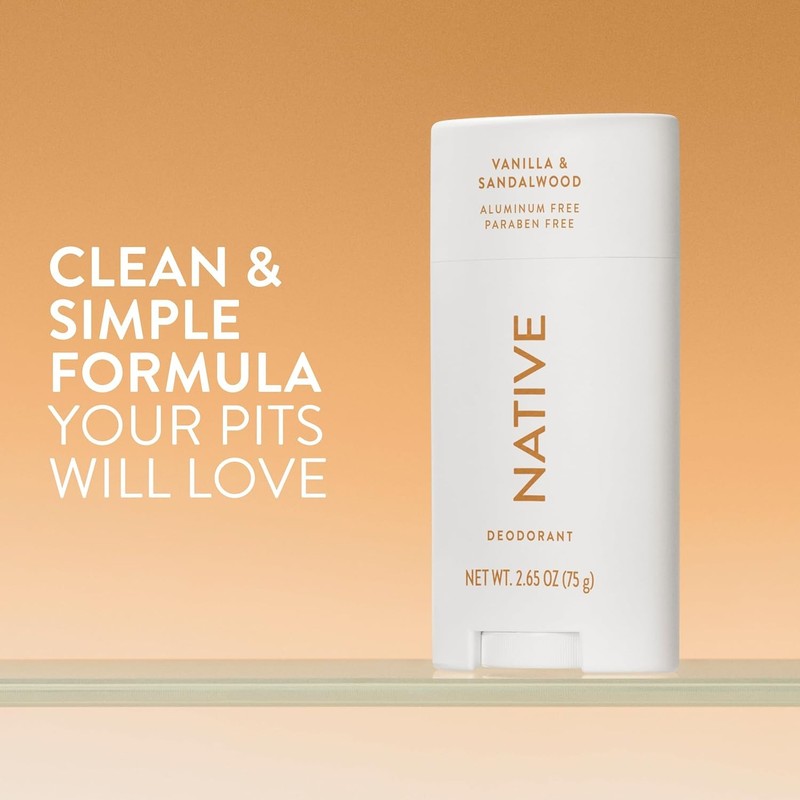 Native Aluminum Free Deodorant Vanilla & Sandalwood 72HR Control 2.65 oz gallery