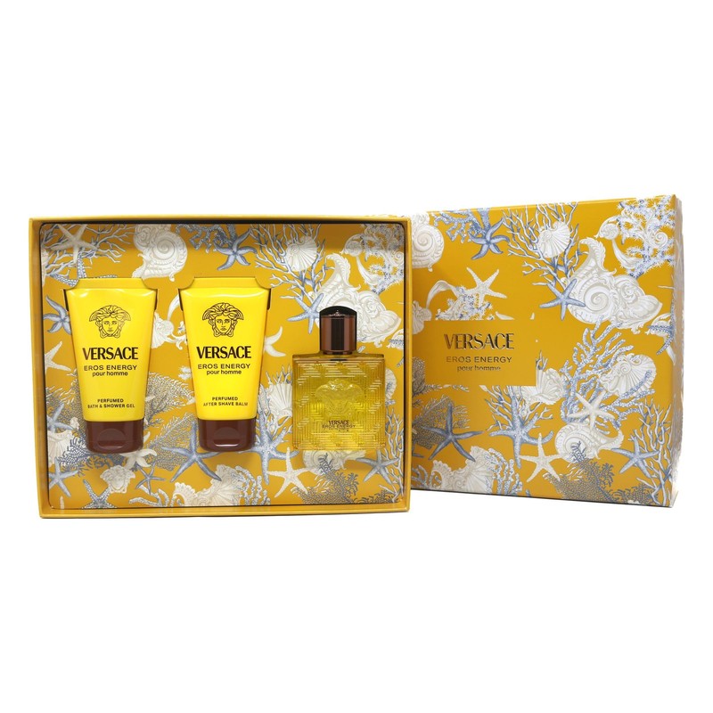 Versace Eros Energy Set for Men (EDP 50ml + AS Balm 50ml + SG 50ml) – BRAND NEW
