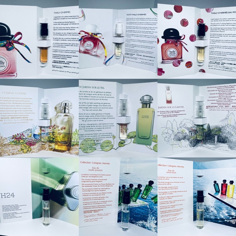 Hermes Perfume Sample Vials 2ml each. Choose your Scent & Combined Shipping