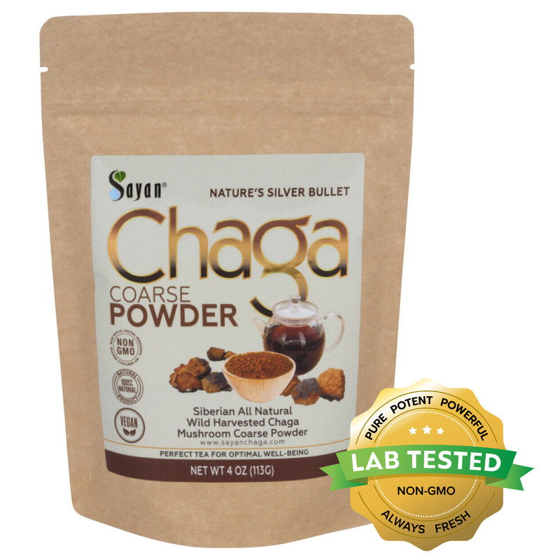 Sayan Chaga Mushroom Powder Tea Siberian All Natural Wild Harvested – 6 Sizes