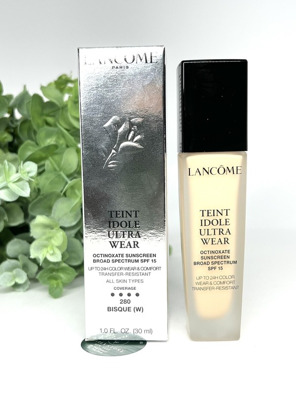 Lancome Teint Idole Ultra Wear Makeup 280 BISQUE (W) 24 Hour Wear SPF 15 NIB