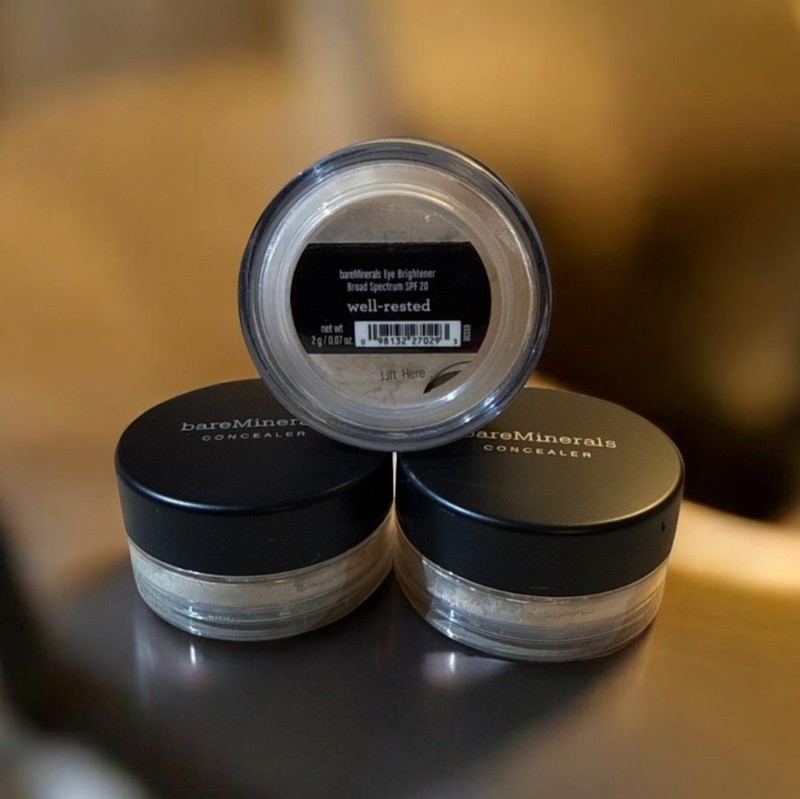 Lot of 3 bareMinerals Well-Rested Under Eye Brightener SPF 20 Full Size 2g