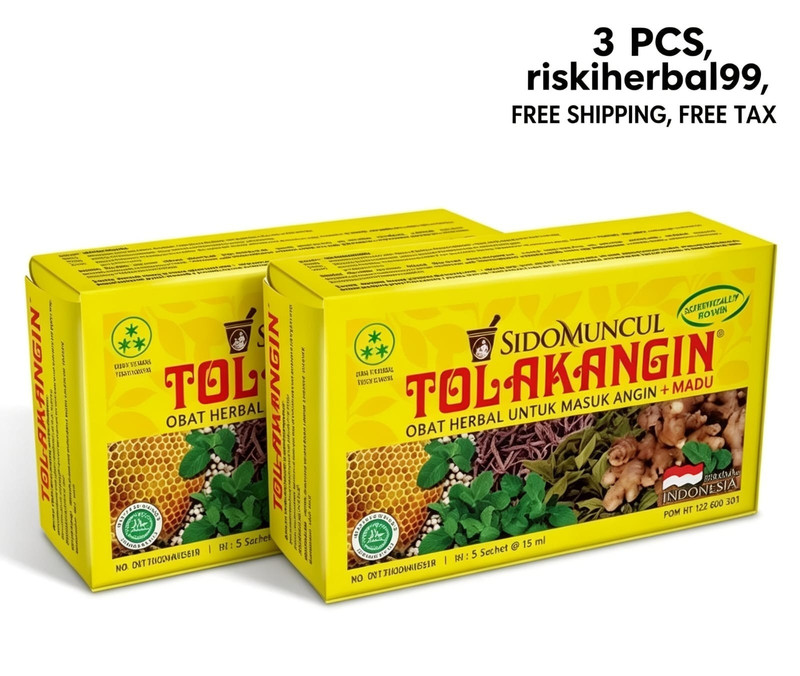 3X Tolak Angin Sido Muncul Honey Herbal Product Total 15 Sachets Free Shipping gallery