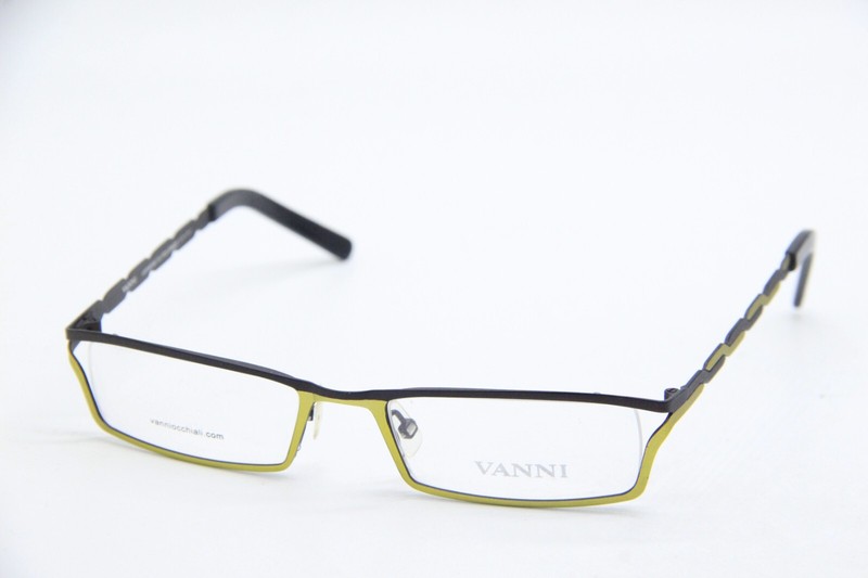 NEW VANNI VK8793 C396 BRONZE YELLOW AUTHENTIC EYEGLASSES FRAMES 49-18