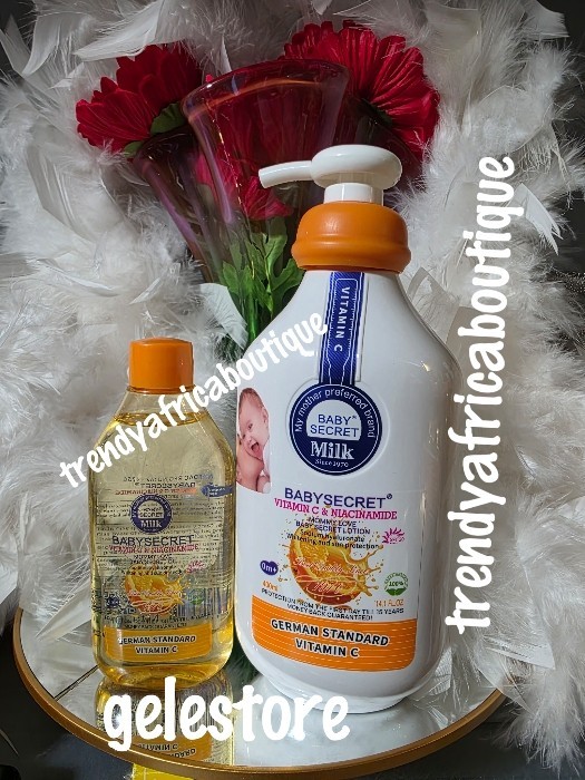 2pcs. Baby SECRET Vitamin C Lotion & BODY OIL👌